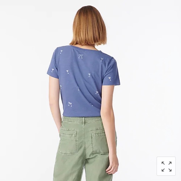 J. Crew Martini Glass Vintage Collector t-Shirt - Picture 4 of 11